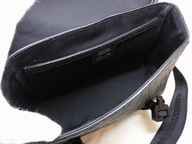 Dior Hit the Road Leather Shoulder Bag Black — view 5