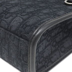 Dior 2-Way Safari North South Tote Bag Canvas Leather Black Silver — view 4