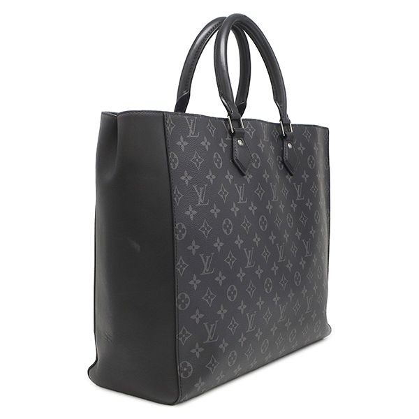 Louis Vuitton Tote Bag Grand Sac Monogram Eclipse Silver — view 2