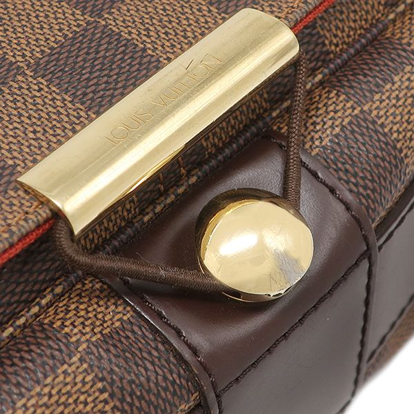 Louis Vuitton Shoulder Bag Bastille Damier Canvas Ebene Gold Brown — view 6