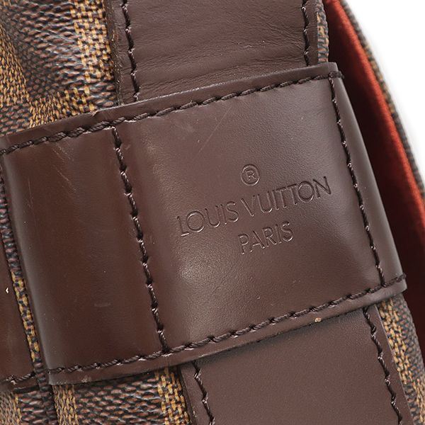 Louis Vuitton Shoulder Bag Bastille Damier Canvas Ebene Gold Brown — view 7