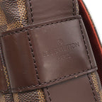 Louis Vuitton Shoulder Bag Bastille Damier Canvas Ebene Gold Brown — view 7