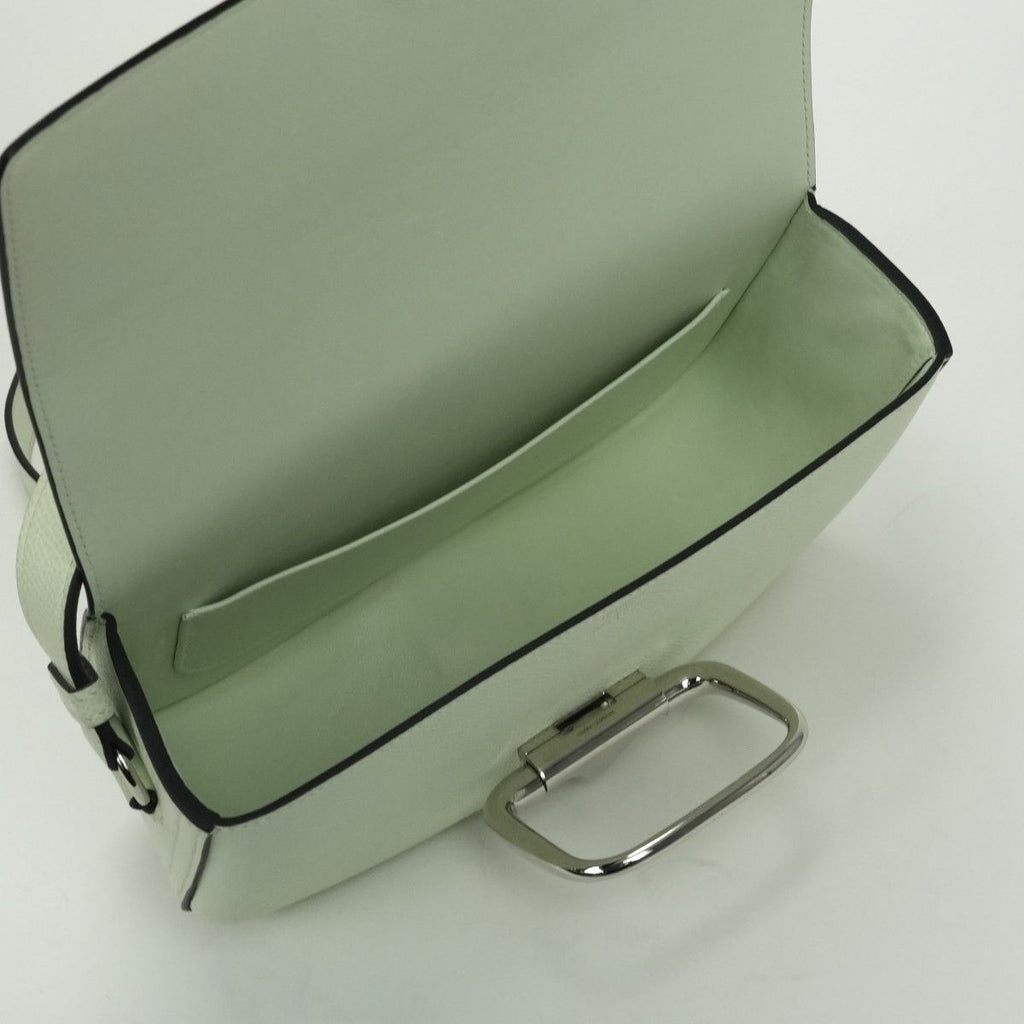 Hermes Della Cavalleria Elan Shoulder Bag Epsom Vert Fizz Vertfizz Green Silver — view 6