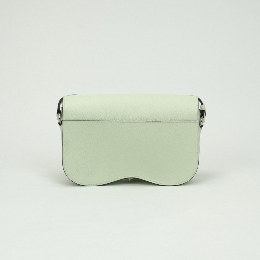 Hermes Della Cavalleria Elan Shoulder Bag Epsom Vert Fizz Vertfizz Green Silver — view 3