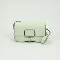 Hermes Della Cavalleria Elan Shoulder Bag Epsom Vert Fizz Vertfizz Green Silver