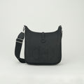 Hermes Evelyne III 29 Shoulder Bag Taurillon Clemence Noir Black Silver