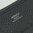 Hermes Evelyne III 29 Shoulder Bag Taurillon Clemence Noir Black Silver — view 7