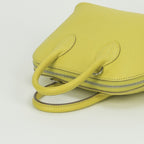 Hermes Bolide Mini Bag Tote Chevre Lime Yellow Silver Mysore — view 4