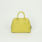 Hermes Bolide Mini Bag Tote Chevre Lime Yellow Silver Mysore — view 3