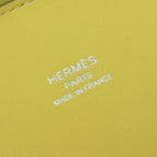 Hermes Bolide Mini Bag Tote Chevre Lime Yellow Silver Mysore — view 7
