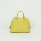 Hermes Bolide Mini Bag Tote Chevre Lime Yellow Silver Mysore