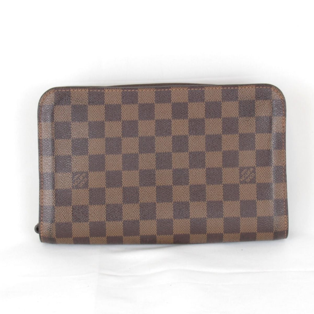Louis Vuitton Saint Clutch Damier Canvas Brown — view 2