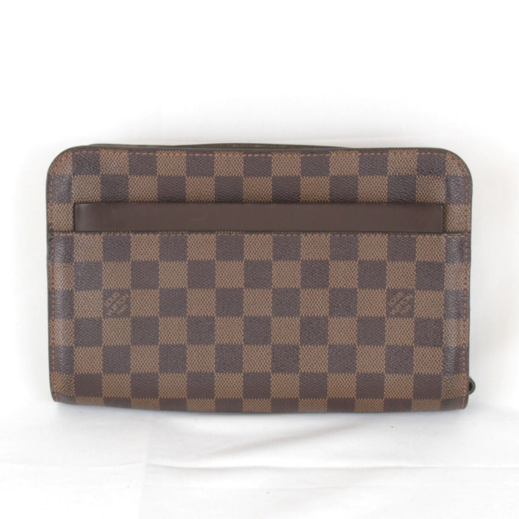 Louis Vuitton Saint Clutch Damier Canvas Brown