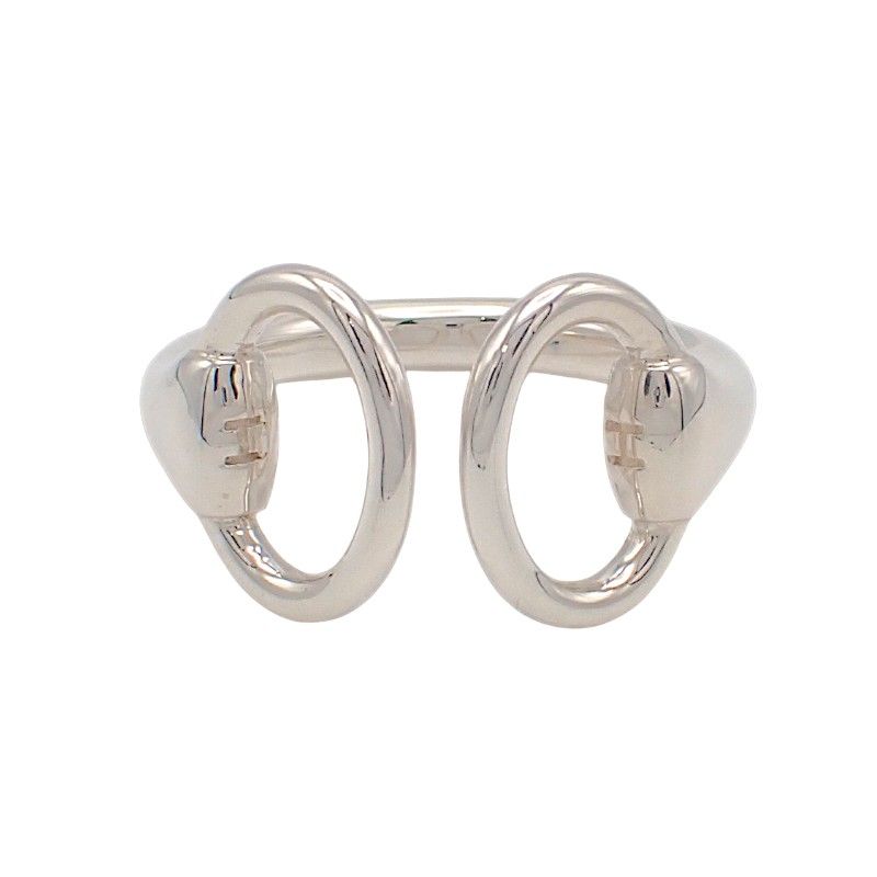 Hermes Nausicaa Horsebit Actual Ring Included 925 Sterling Silver 51 — view 2