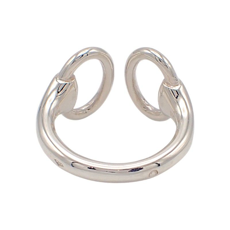 Hermes Nausicaa Horsebit Actual Ring Included 925 Sterling Silver 51 — view 4