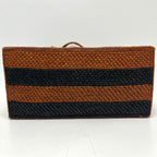 Loewe Tote Bag Font Stripe Raffia Black — view 5