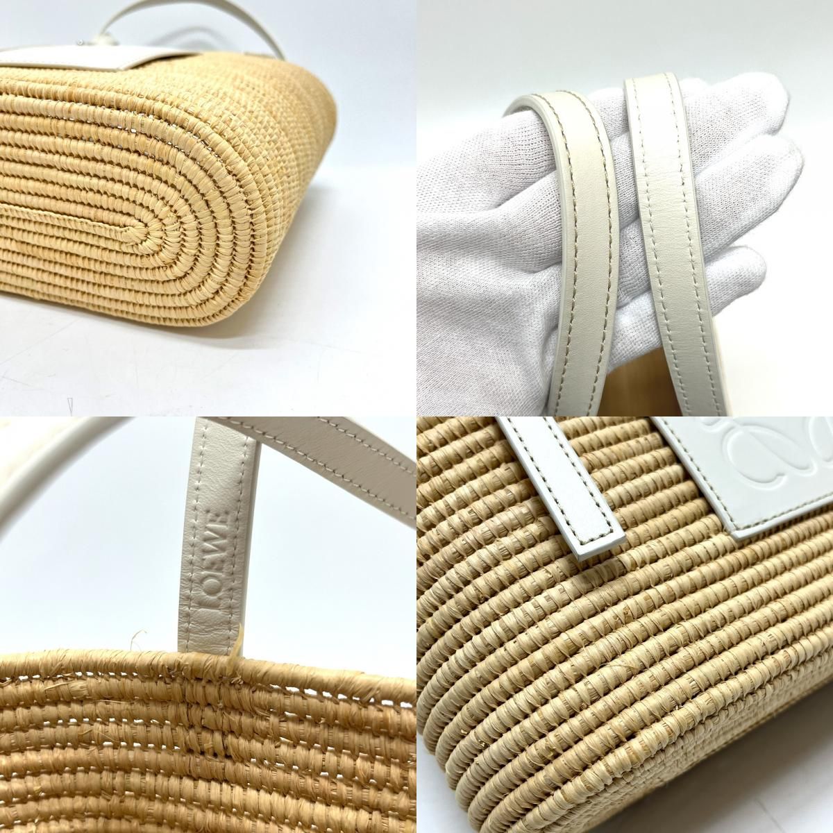 Loewe Tote Bag Small Square Basket Beige — view 7