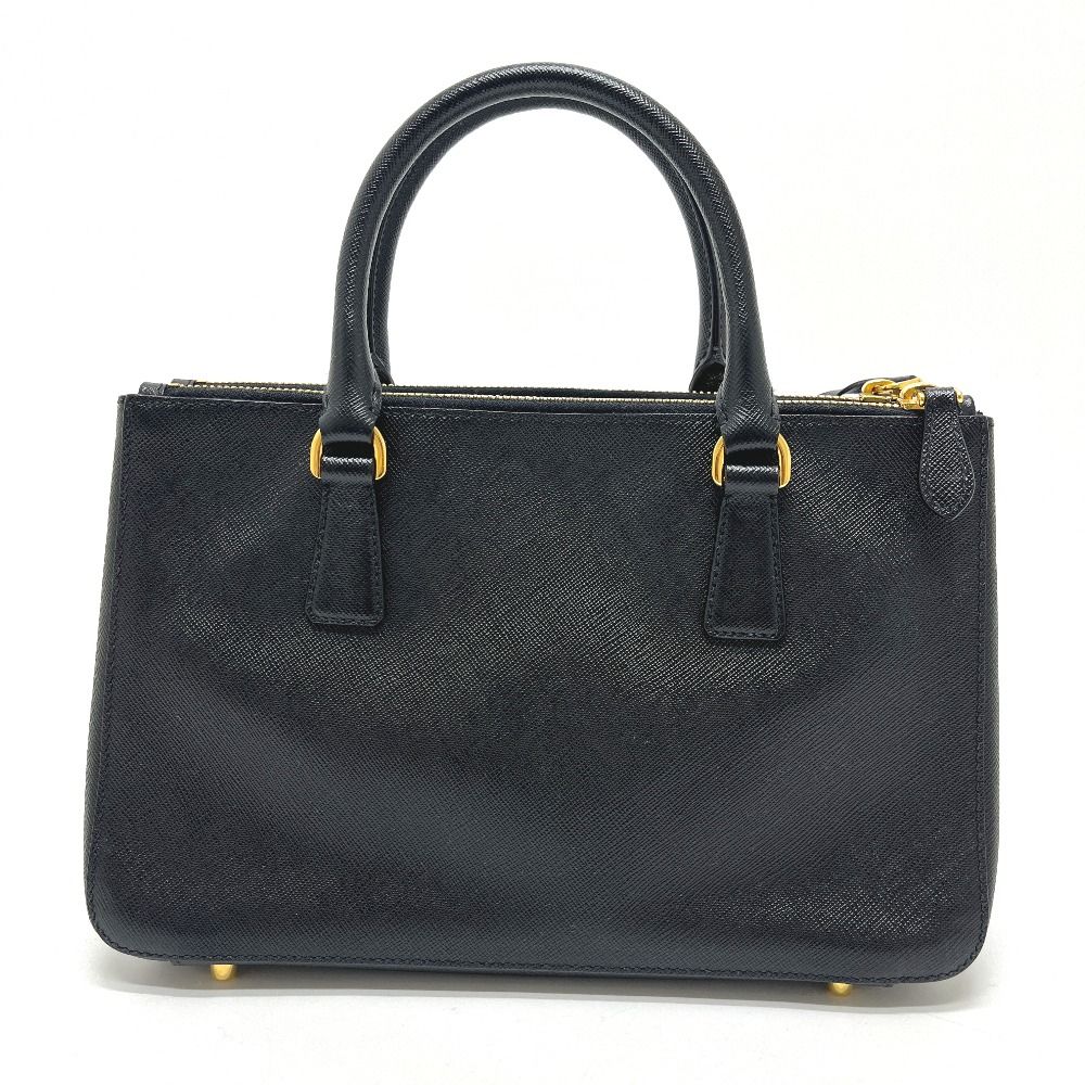 Prada Galleria Saffiano Leather Black Handbag — view 2