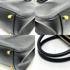 Prada Galleria Saffiano Leather Black Handbag — view 7