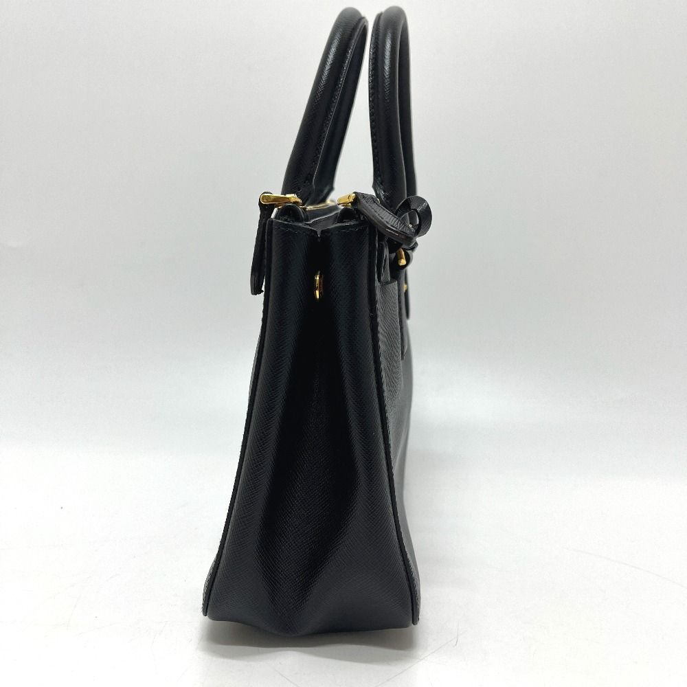 Prada Galleria Saffiano Leather Black Handbag — view 3