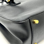 Prada Galleria Saffiano Leather Black Handbag — view 6