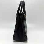 Prada Galleria Saffiano Leather Black Handbag — view 4