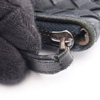 Bottega Veneta Clutch Intrecciato Black Blue Leather — view 7