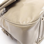 Saint Laurent Gray Patent Leather Handbag — view 5