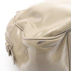 Saint Laurent Gray Patent Leather Handbag — view 6