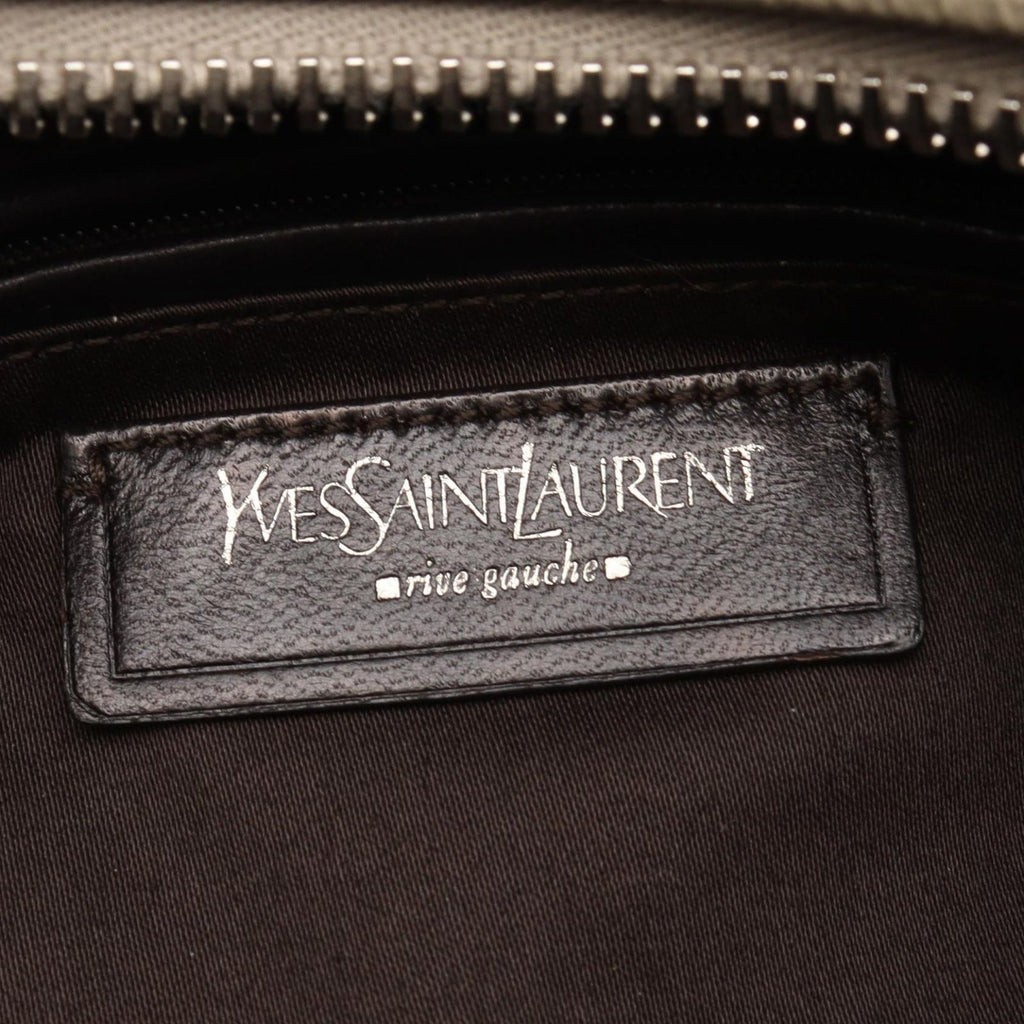 Saint Laurent Gray Patent Leather Handbag — view 4