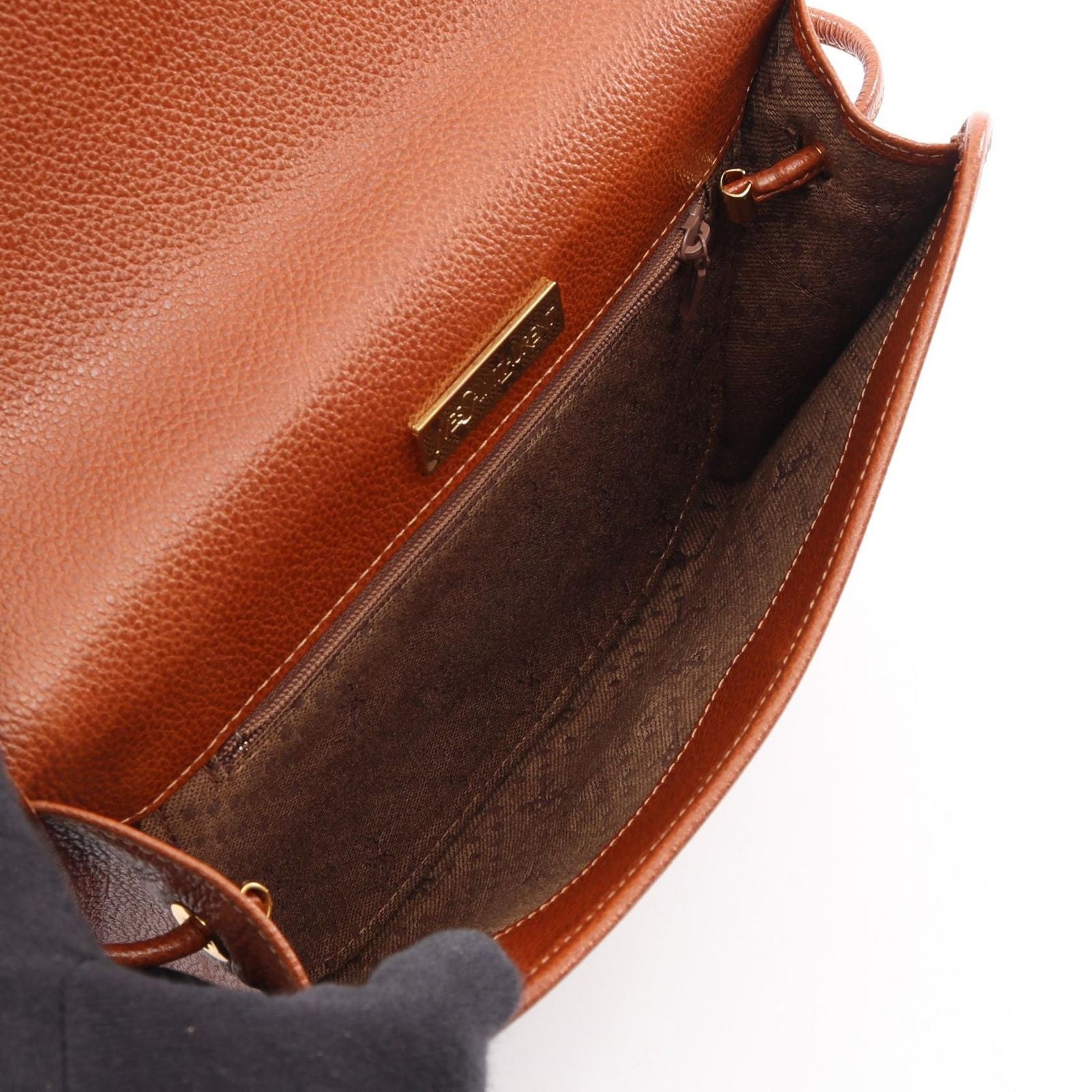 Saint Laurent Shoulder Bag Brown Leather — view 3