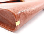 Saint Laurent Shoulder Bag Brown Leather — view 6