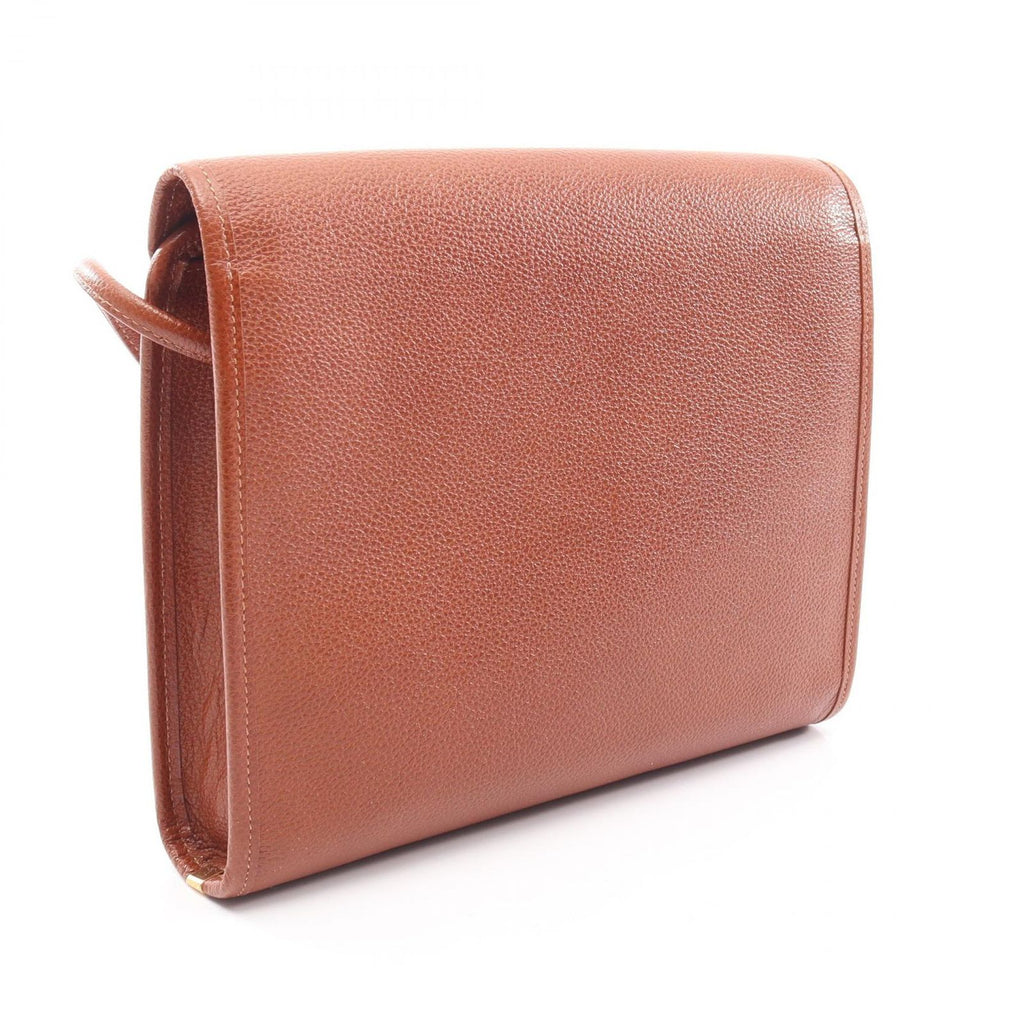 Saint Laurent Shoulder Bag Brown Leather — view 2
