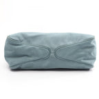 Gucci Shoulder Bag Light Blue Canvas Leather — view 5