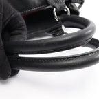 Loewe Anagram Black Suede Leather Handbag — view 8