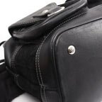 Loewe Anagram Black Suede Leather Handbag — view 6
