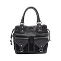 Loewe Anagram Black Suede Leather Handbag