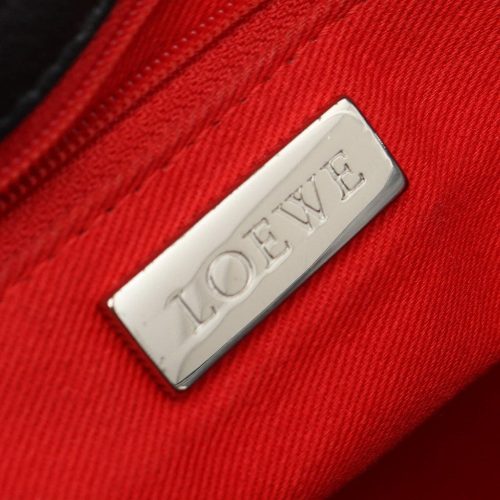 Loewe Anagram Black Suede Leather Handbag — view 4