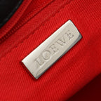 Loewe Anagram Black Suede Leather Handbag — view 4