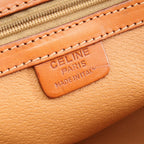 Celine Macadam Brown Canvas Leather Handbag — view 4