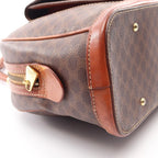 Celine Macadam Brown Canvas Leather Handbag — view 6