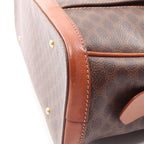 Celine Macadam Brown Canvas Leather Handbag — view 5