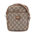 Gucci Shoulder Bag GG Pattern Plus Beige Canvas Leather