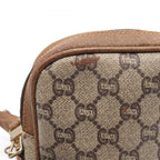Gucci Shoulder Bag GG Pattern Plus Beige Canvas Leather — view 6