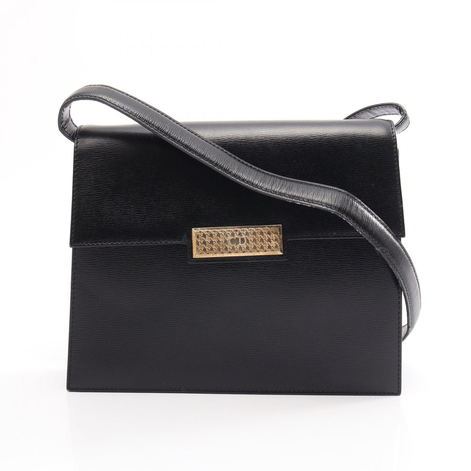 Dior Shoulder Bag Black Leather