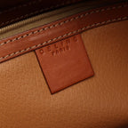 Celine Macadam Brown Canvas Leather Handbag — view 4