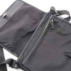 Prada Shoulder Bag to Line Guru Logo Black Nylon Saffiano Leather to — view 8