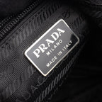 Prada Shoulder Bag to Line Guru Logo Black Nylon Saffiano Leather to — view 4