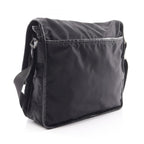 Prada Shoulder Bag to Line Guru Logo Black Nylon Saffiano Leather to — view 2