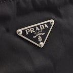 Prada Shoulder Bag to Line Guru Logo Black Nylon Leather to — view 8